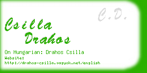 csilla drahos business card